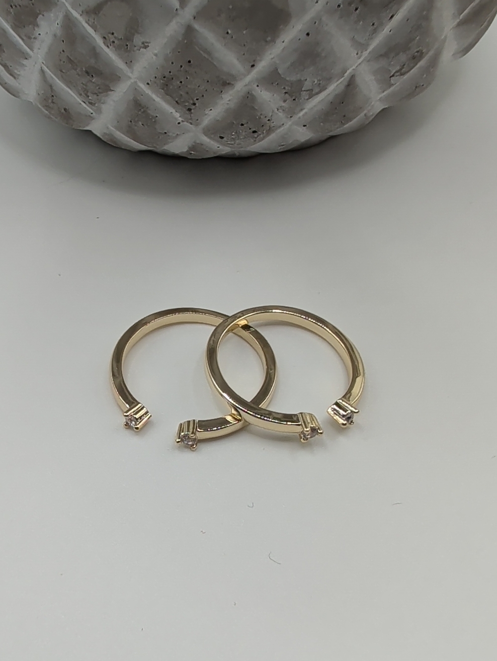 Mameloly Gold Wedding Ring Enhancers, Sz 8